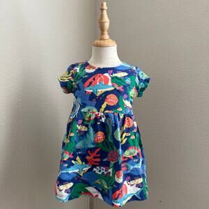 Heart Pocket Fun Jersey Dress - Multi Coral Reef - 2/3Y